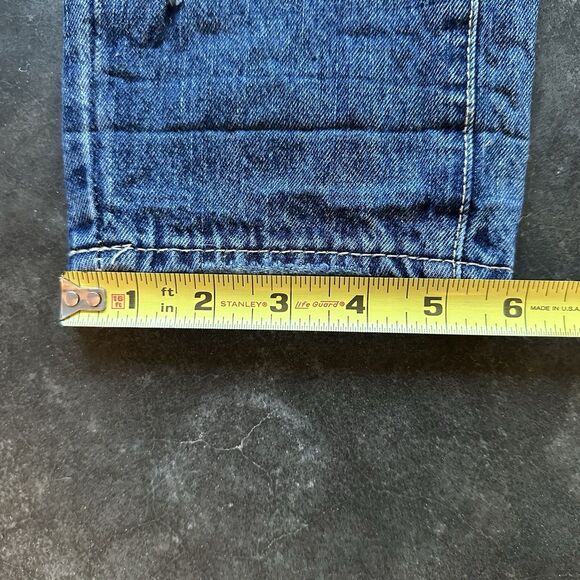 Size 26 - Articles Of Society Women's Distressed Jeans Dark Wash Patches - Picture 3 of 16